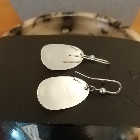 2/$20 Sterling Silver Black Onyx earrings - Picture 3 of 5